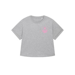 Crop Top gris - Logo Rose